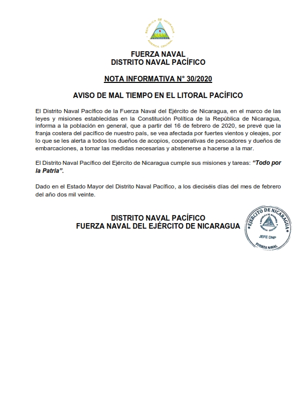 mal tiempo